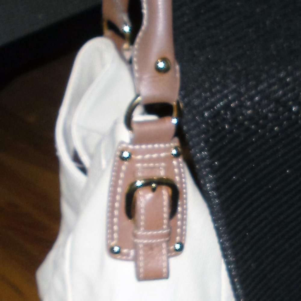 PRICE DROP! Steven Madden leather Ombre satchel- shoulder bag Sand/crème - brown - Picture 10 of 11
